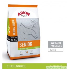 Arion Original Adult Medium Senior - Kylling & Ris - 12 kg
