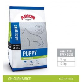 Arion Original Puppy Large Breed - Kylling & Ris - 3 kg