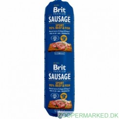 Brit Premium Sausage Sport Med Okse & Fisk 800g